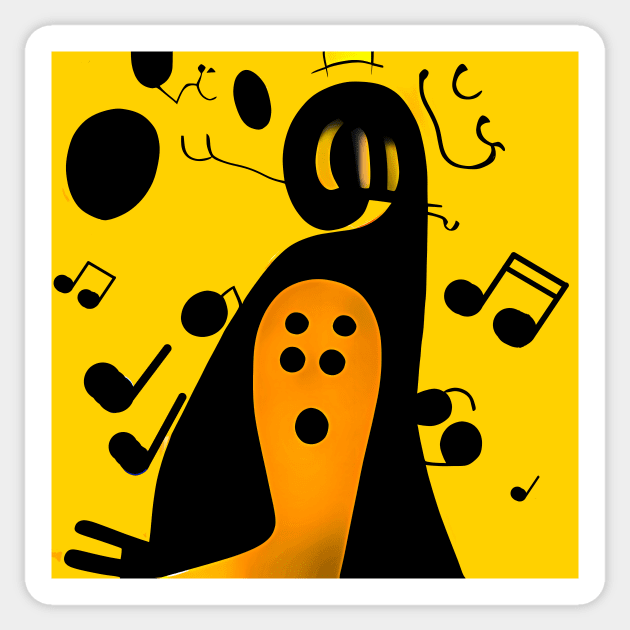 The Music Teacher Sticker by PictureNZ
